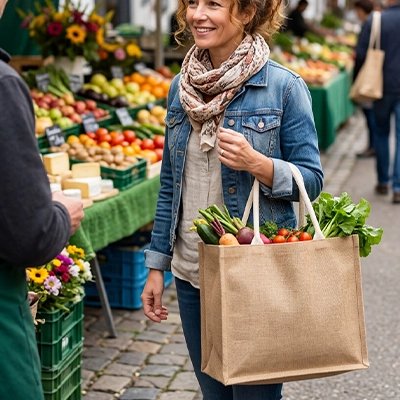 femme-dans-marcher-exterieur-portant-au-bras-sac-cabas-en-toile-de-jute-couleur-beige-naturel-au-bras-plein-de-courses