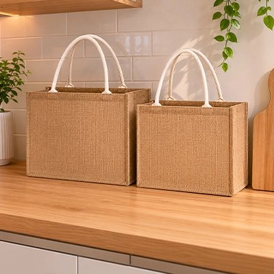 deux-sacs-cabas-presenter-sur-comptoir-de-cuisine-deux-differentes-grandeurs-avec-ganses-blanche