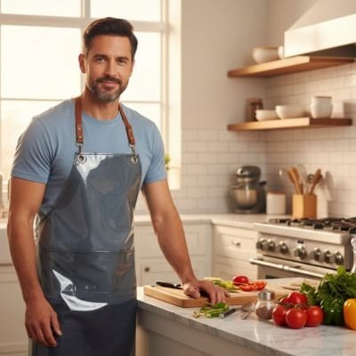 Tablier de cuisine élégant et durable | Chef Protect - morad bya lmcuisiner momobya2171